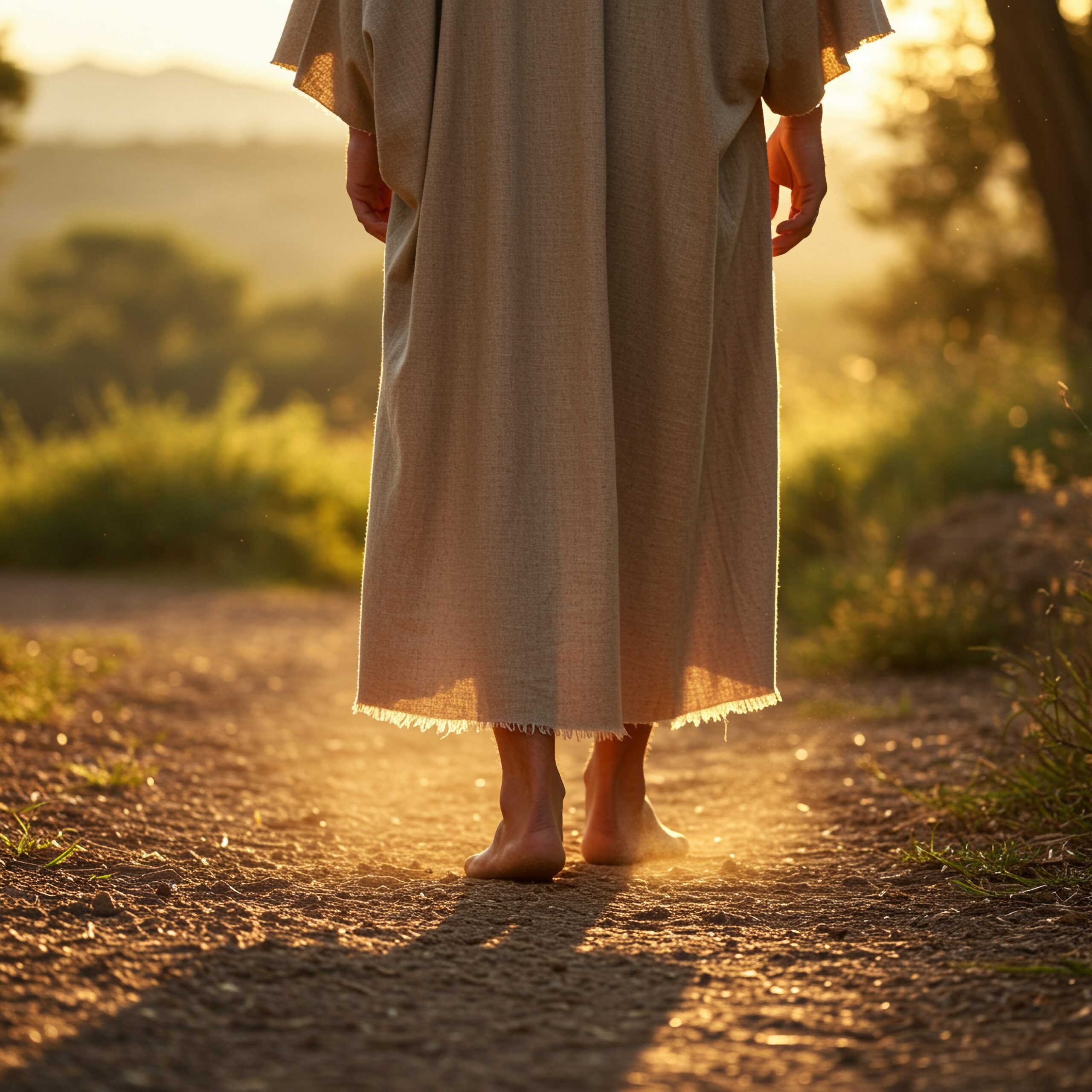 can,you,design,a,close,up,image,of,jesus,walking